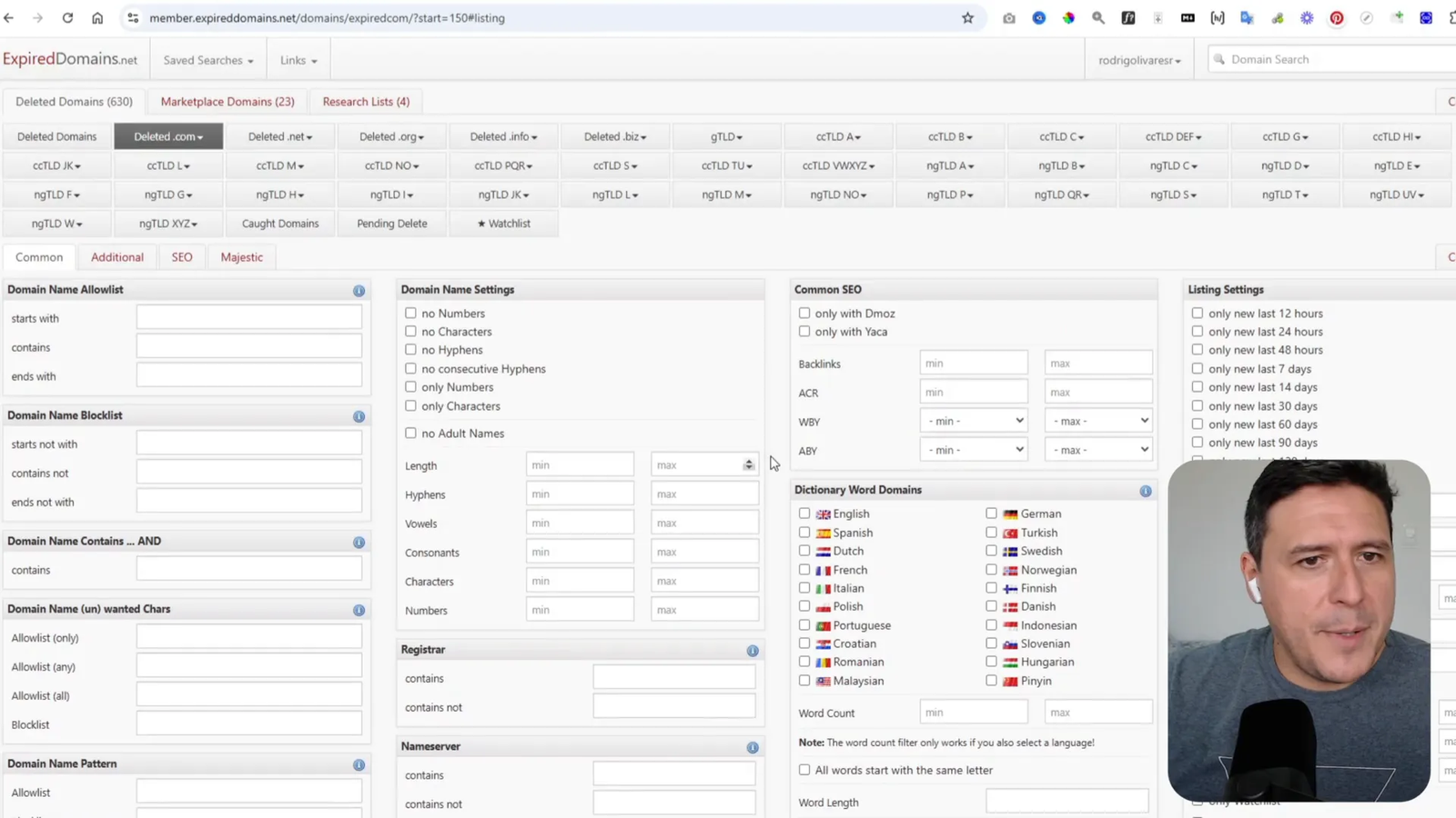 Consejos para dominios expirados