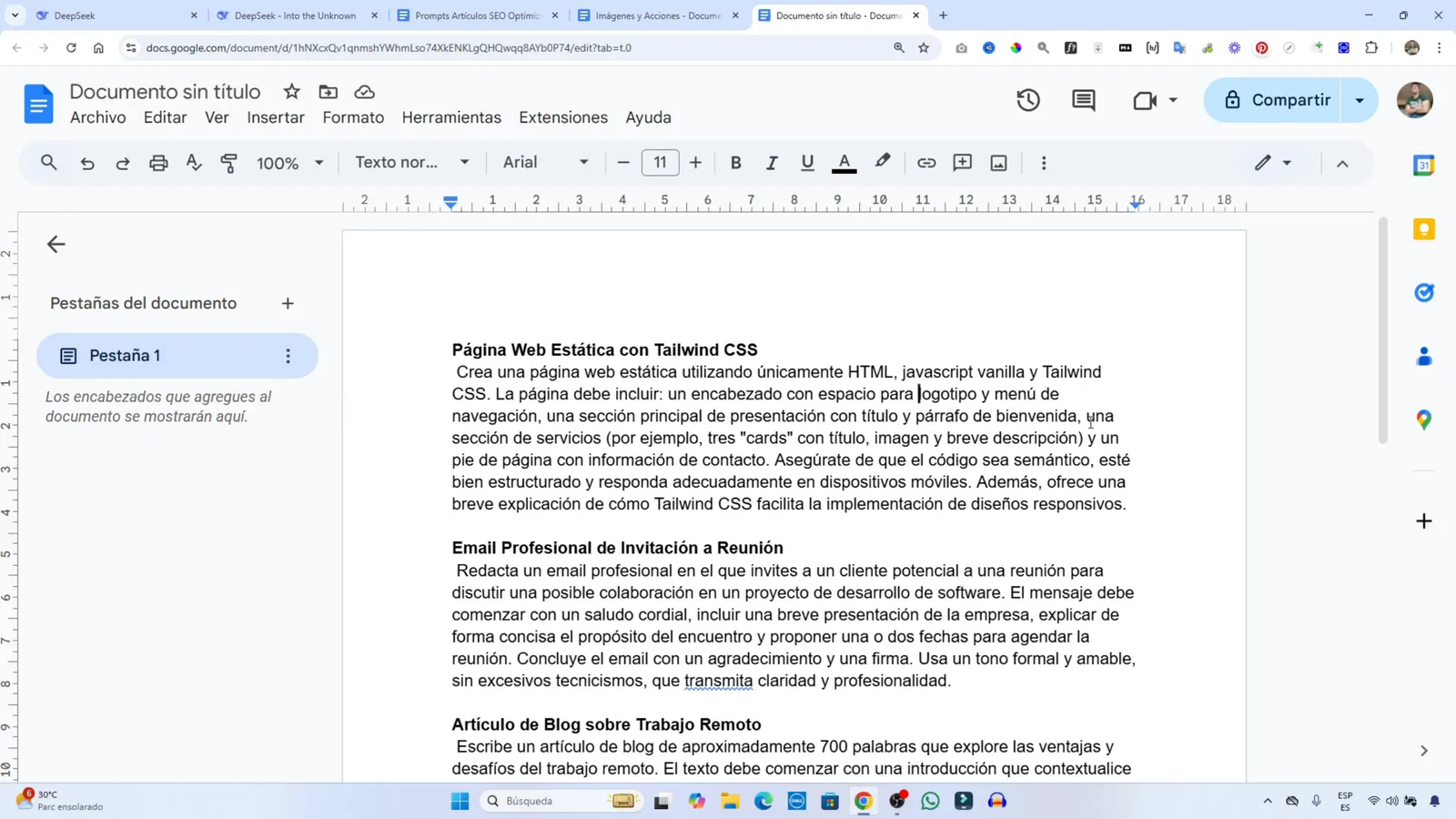 DeepSeek: La IA Gratuita que Rivaliza con ChatGPT 6 Código HTML y CSS generado por DeepSeek