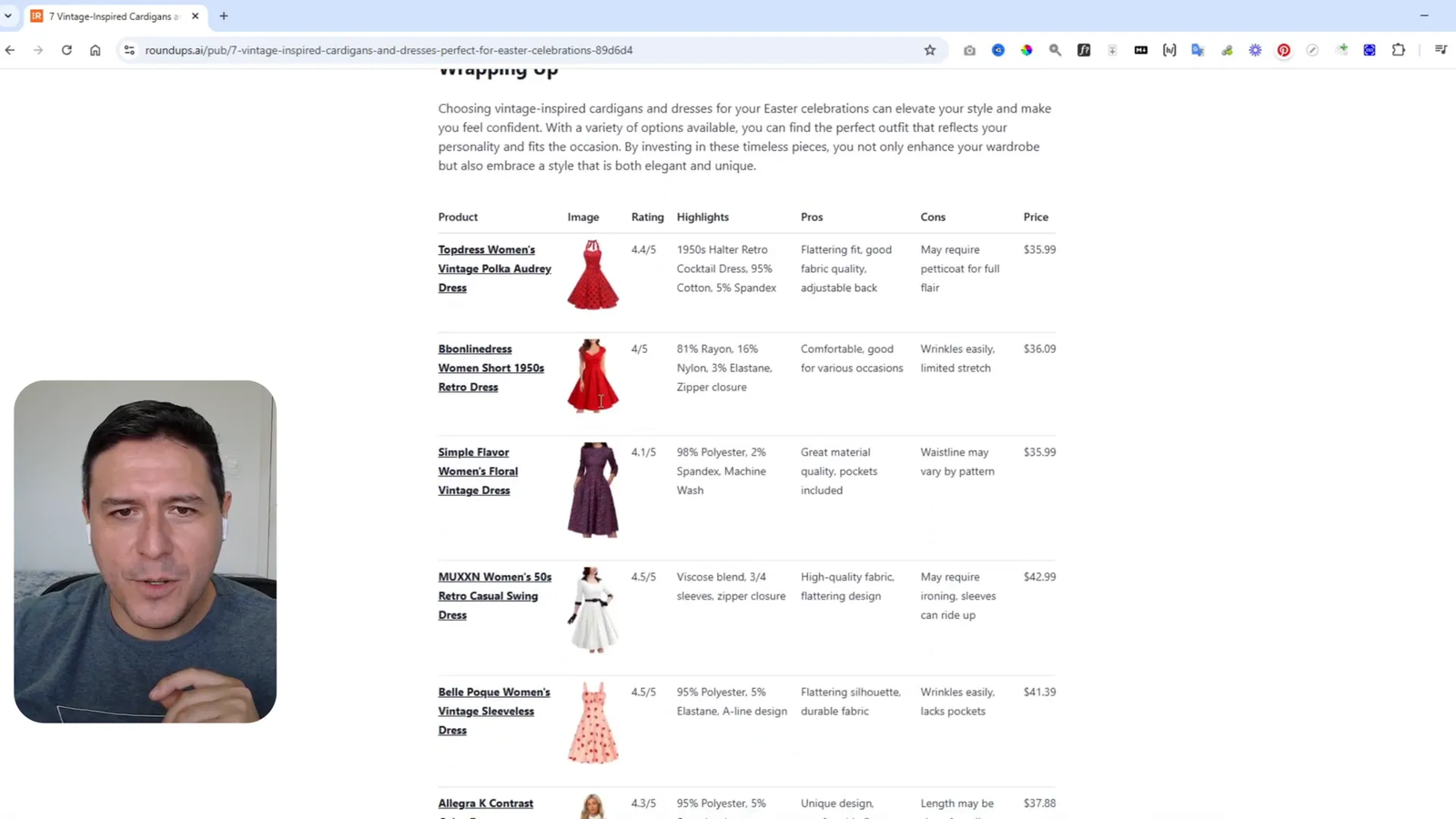 Roundups: Crea Reseñas de Productos con IA y Gana Más como Afiliado 3 Tipos de artículos de Randdups