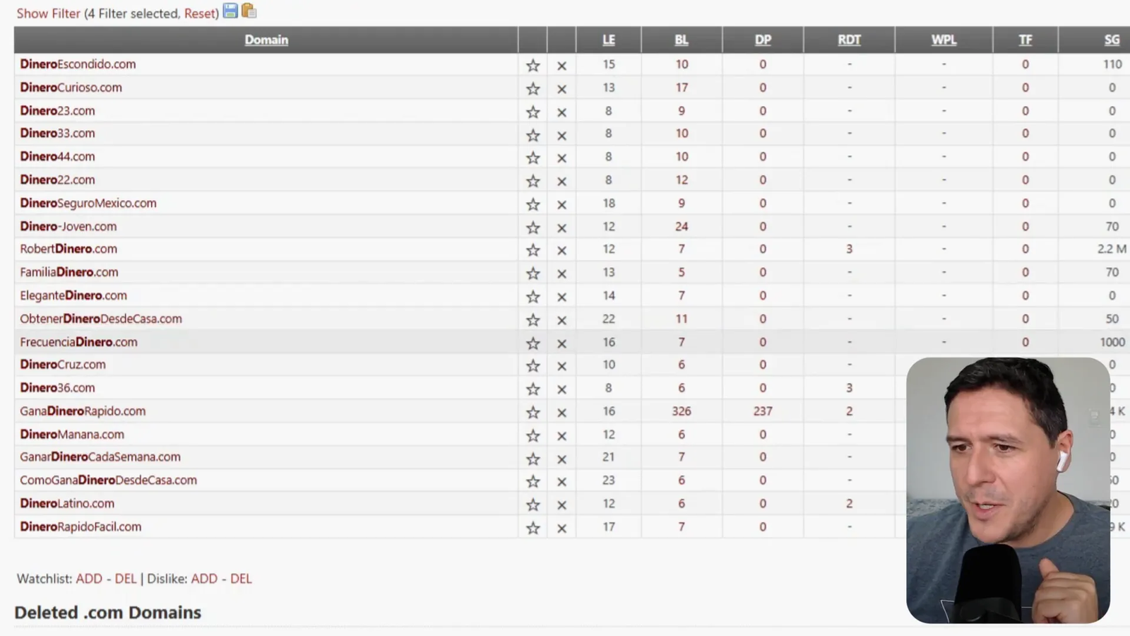 Diferentes extensiones de dominio y su impacto