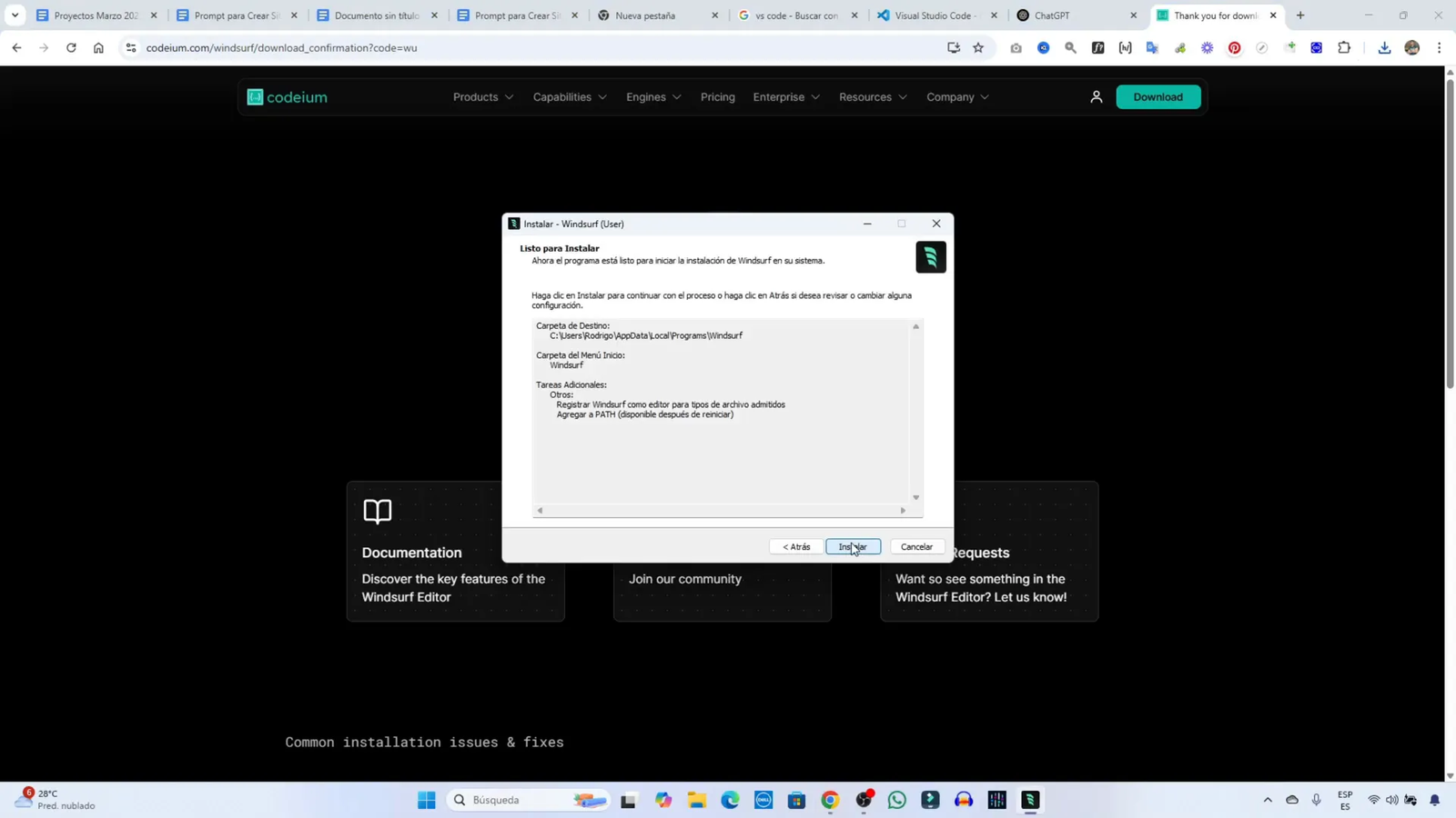 Opciones de software para desarrollo web