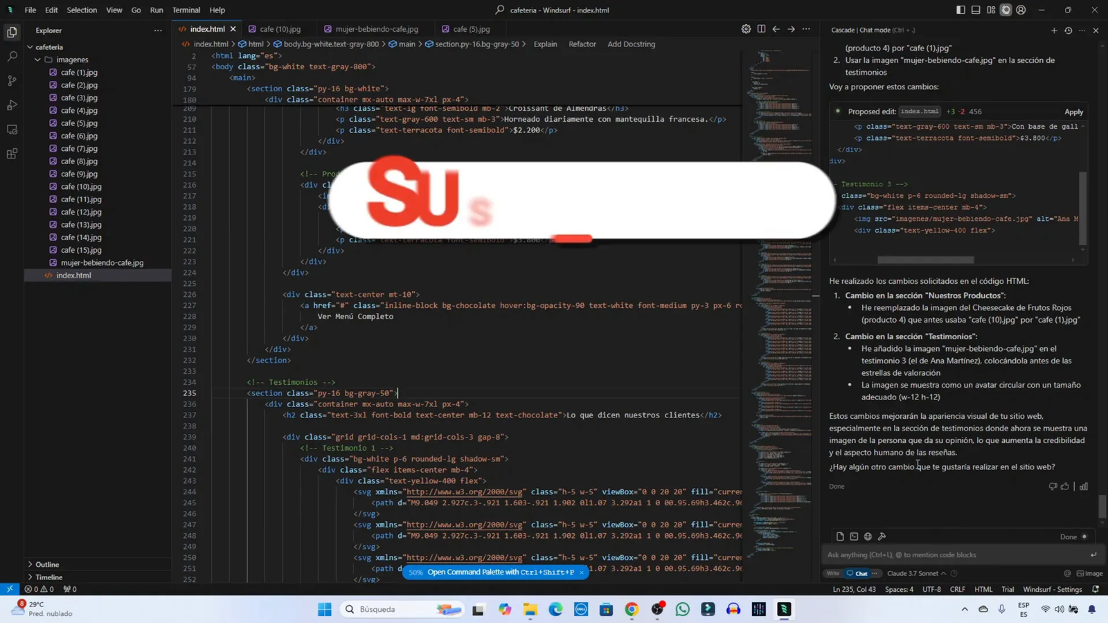 Evaluación final del sitio web