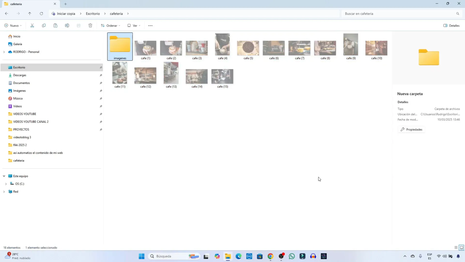Estructura de carpetas para un proyecto web