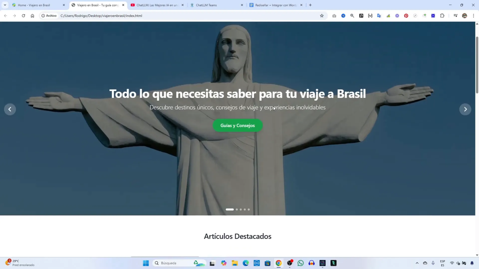 Uso del tema Blocksy