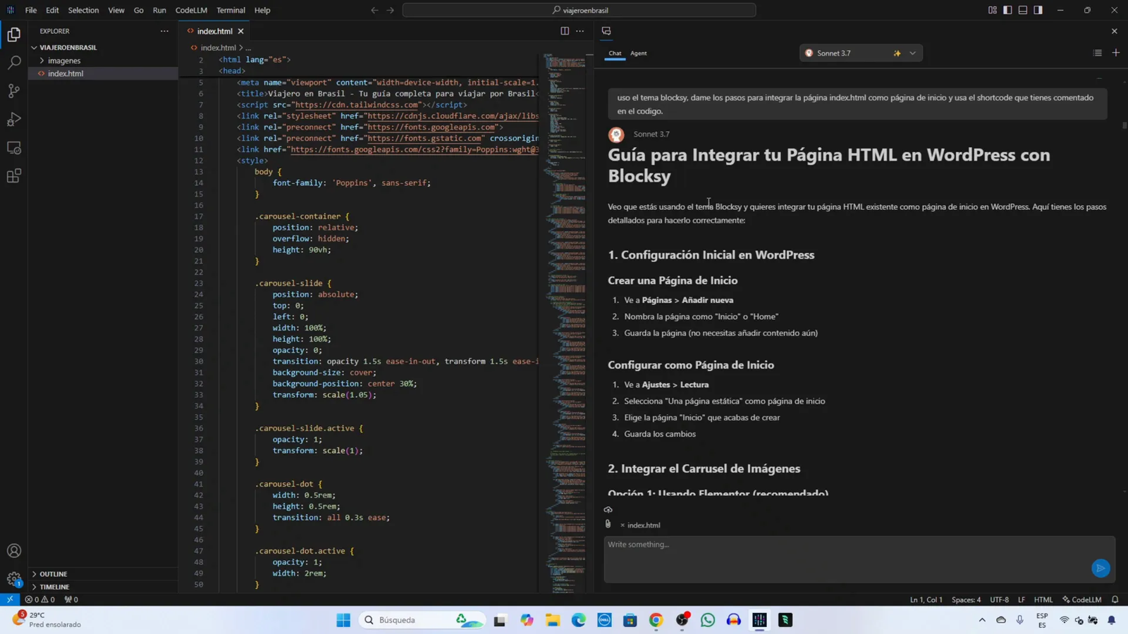 Instrucciones para la integración