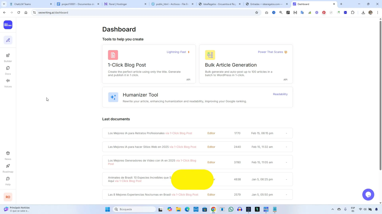 Creando una Web Nicho Rentable con IA desde 0 - Parte 3 15 Usando SEO Writing para facilitar la creación de artículos