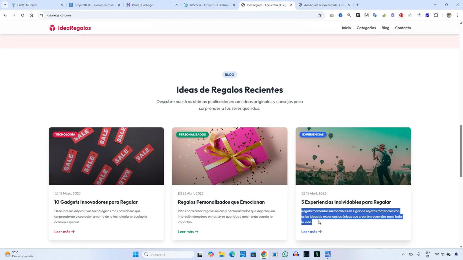 Creando una Web Nicho Rentable con IA desde 0 - Parte 3 6 Publicando artículos Dummy