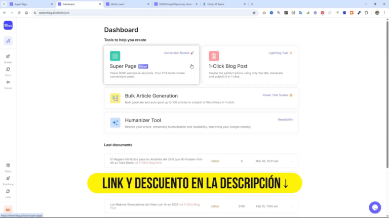Crea Increíbles Páginas Web con este Agente IA para SEO 89 Crea Increíbles Páginas Web con este Agente IA para SEO