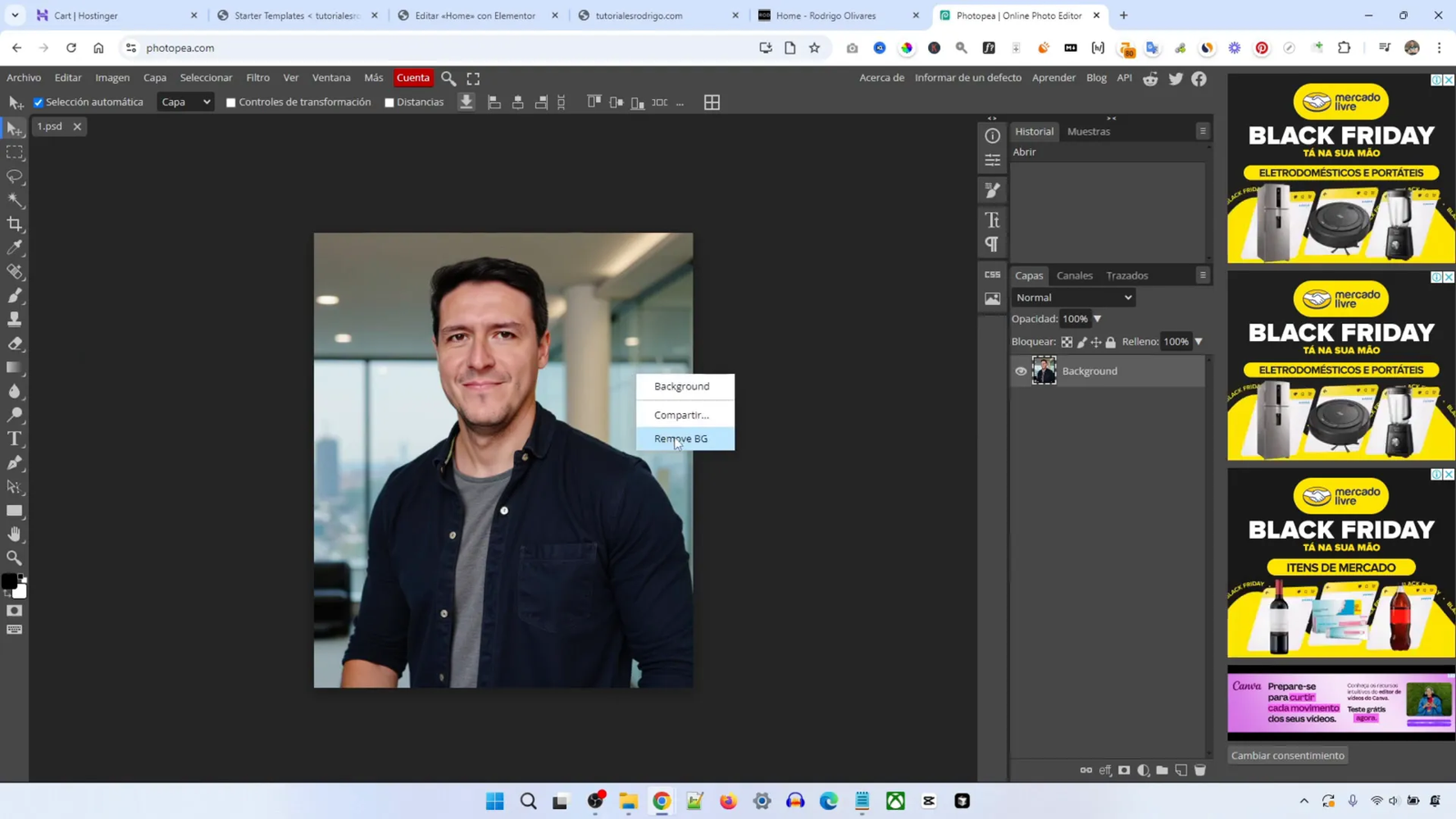 Quitar fondo de imágenes con remove.bg