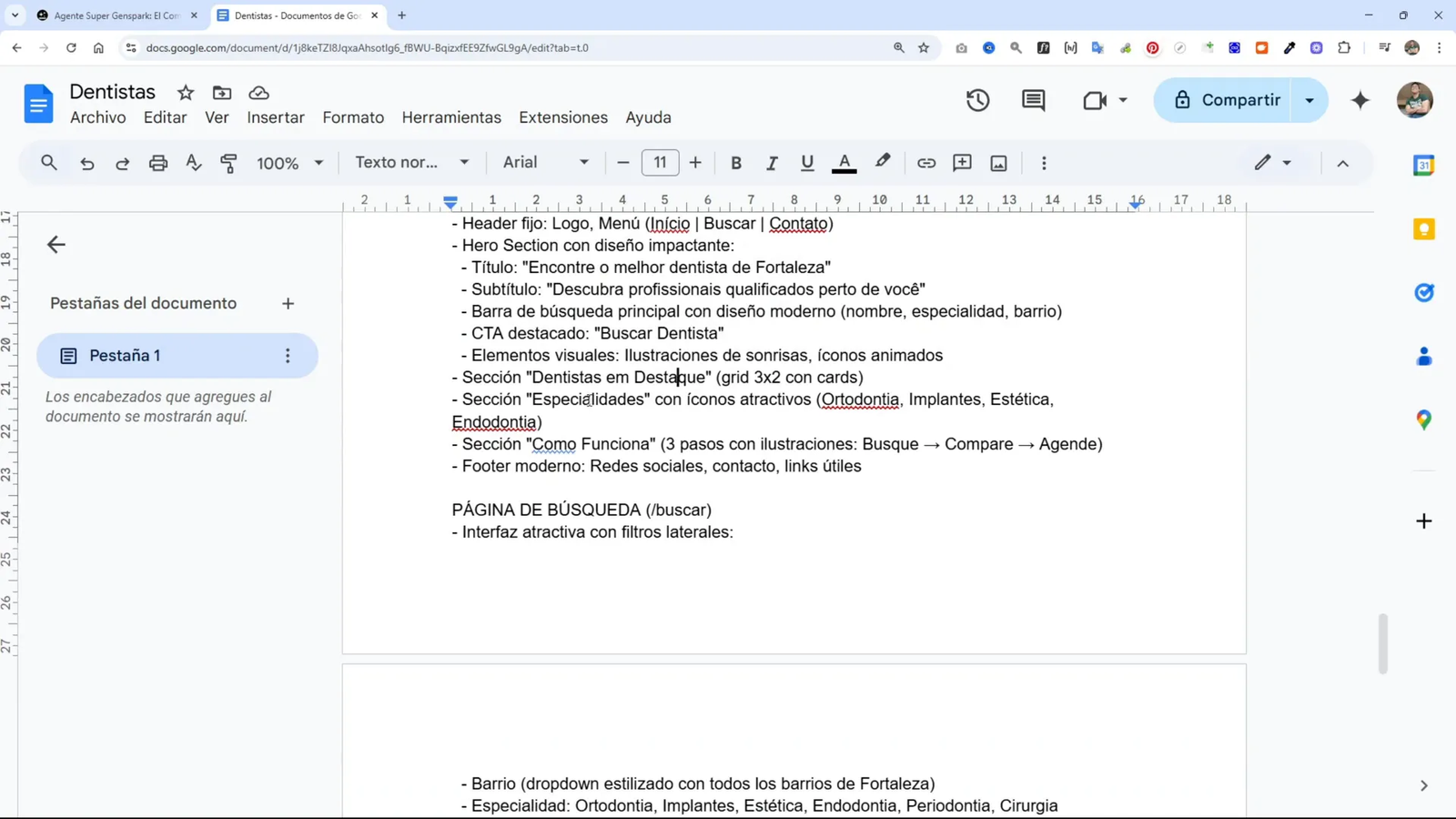 Así Creo Directorios Web con IA (Más Rentables que una Web Nicho) - Copia Mi Método 3 Estructura del sitio web con secciones y diseño definido