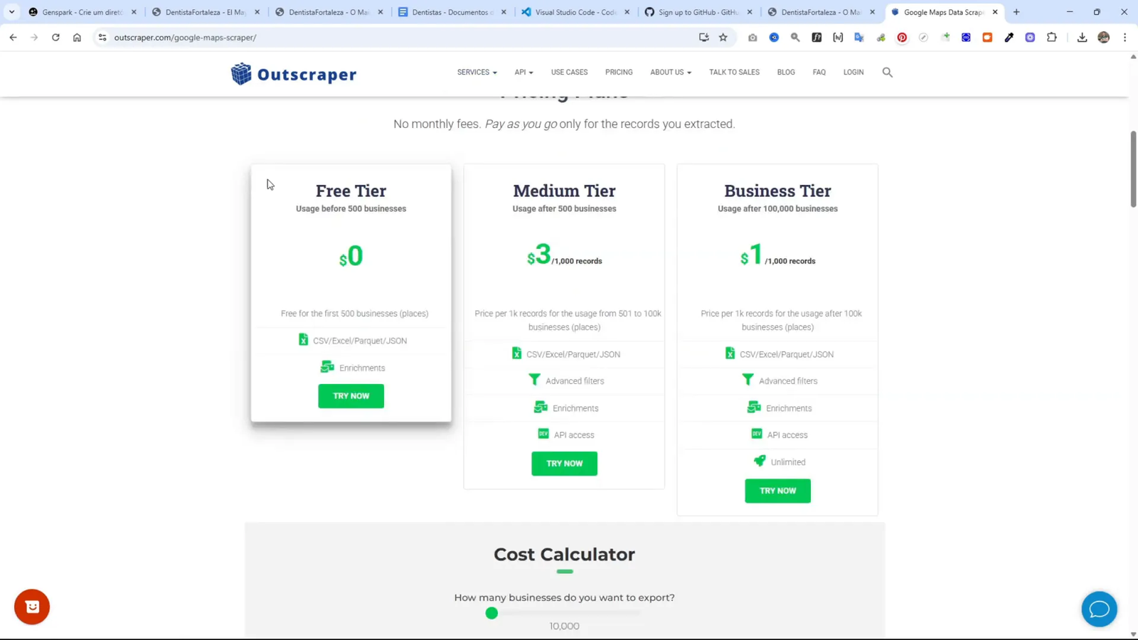 Así Creo Directorios Web con IA (Más Rentables que una Web Nicho) - Copia Mi Método 9 Audscraper como alternativa para extracción de datos de Google Maps
