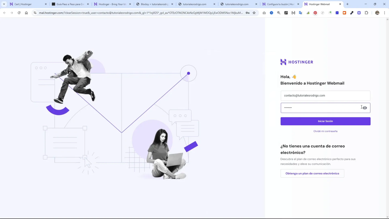 Configuración de correo electrónico profesional en Hostinger
