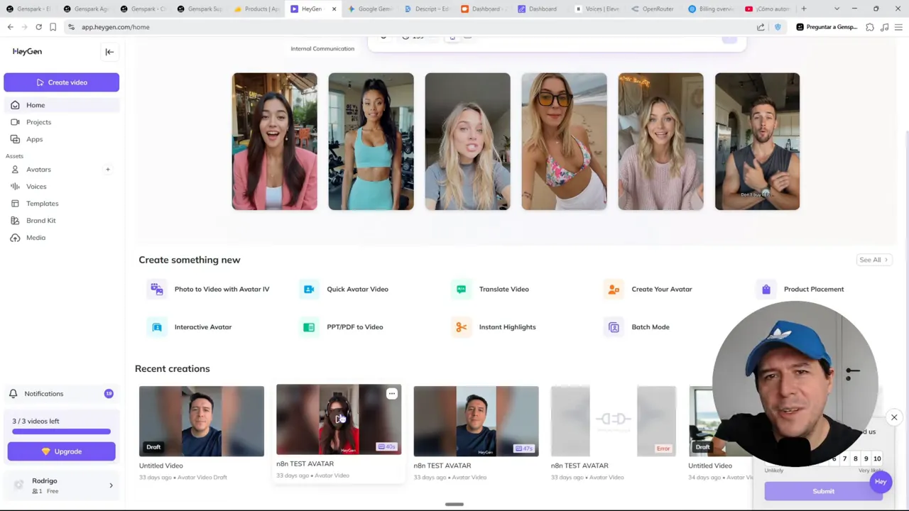 N8N en flujo de trabajo para generar un video