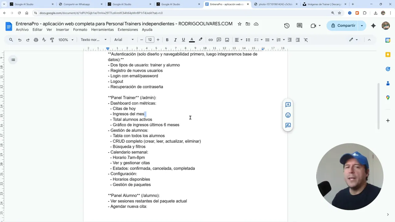 Mencionando la herramienta de prompts y la web para registro