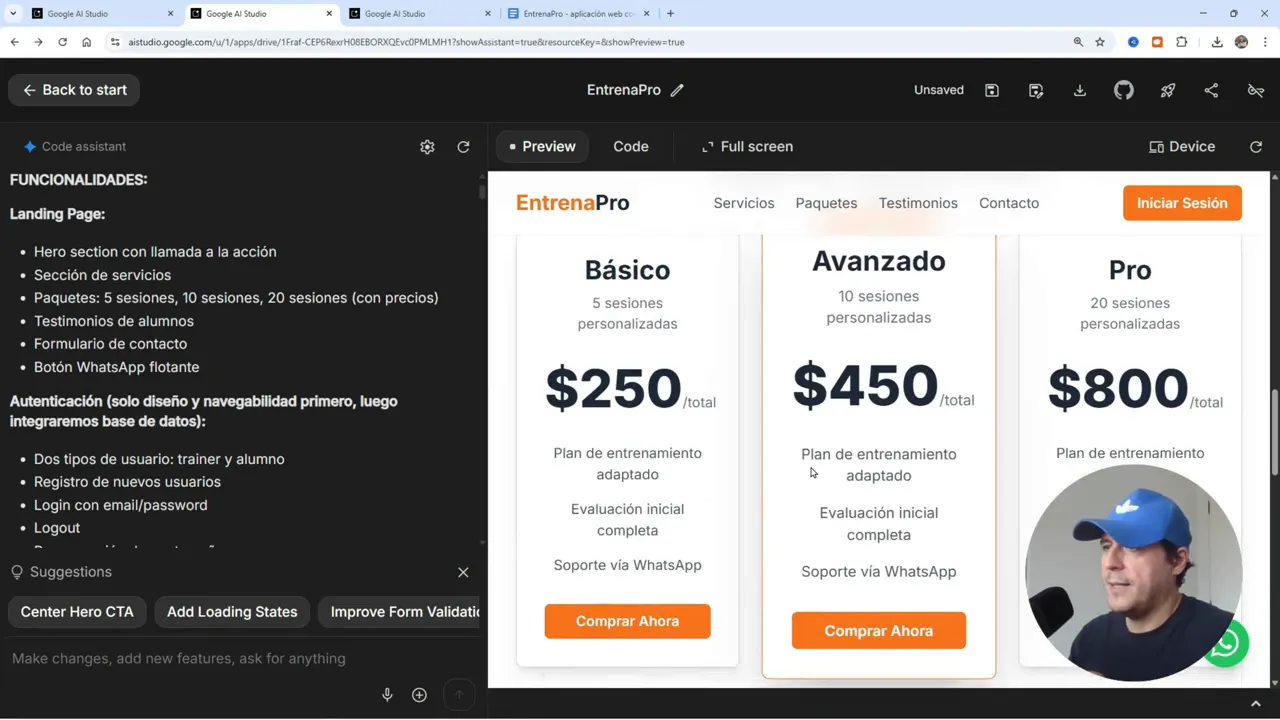 Crea Tu Primera Aplicación Web GRATIS con Google AI Studio