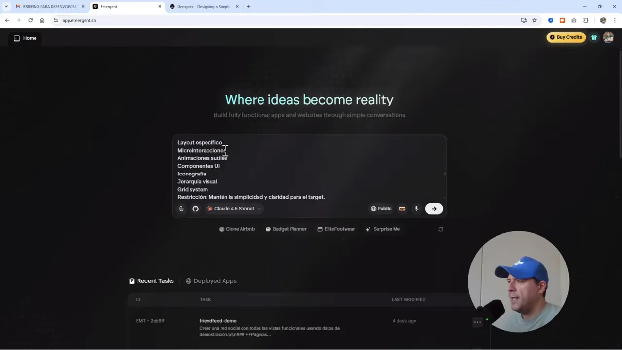 Pantalla mostrando la selección del modelo y opciones en la herramienta