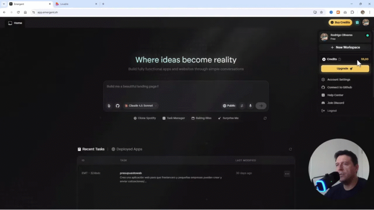 Emergent: Crea Apps con IA + Base de Datos en MINUTOS (Adiós Lovable?) 11 Emergent: Crea Apps con IA + Base de Datos en MINUTOS (Adiós Lovable?)