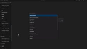 Diálogo 'Open New Workspace' en Antigravity mostrando workspaces activos y la opción 'Open New Workspace'