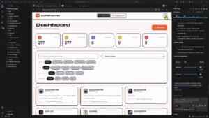 Dashboard de comentarios en modo claro con métricas, filtros y tarjetas