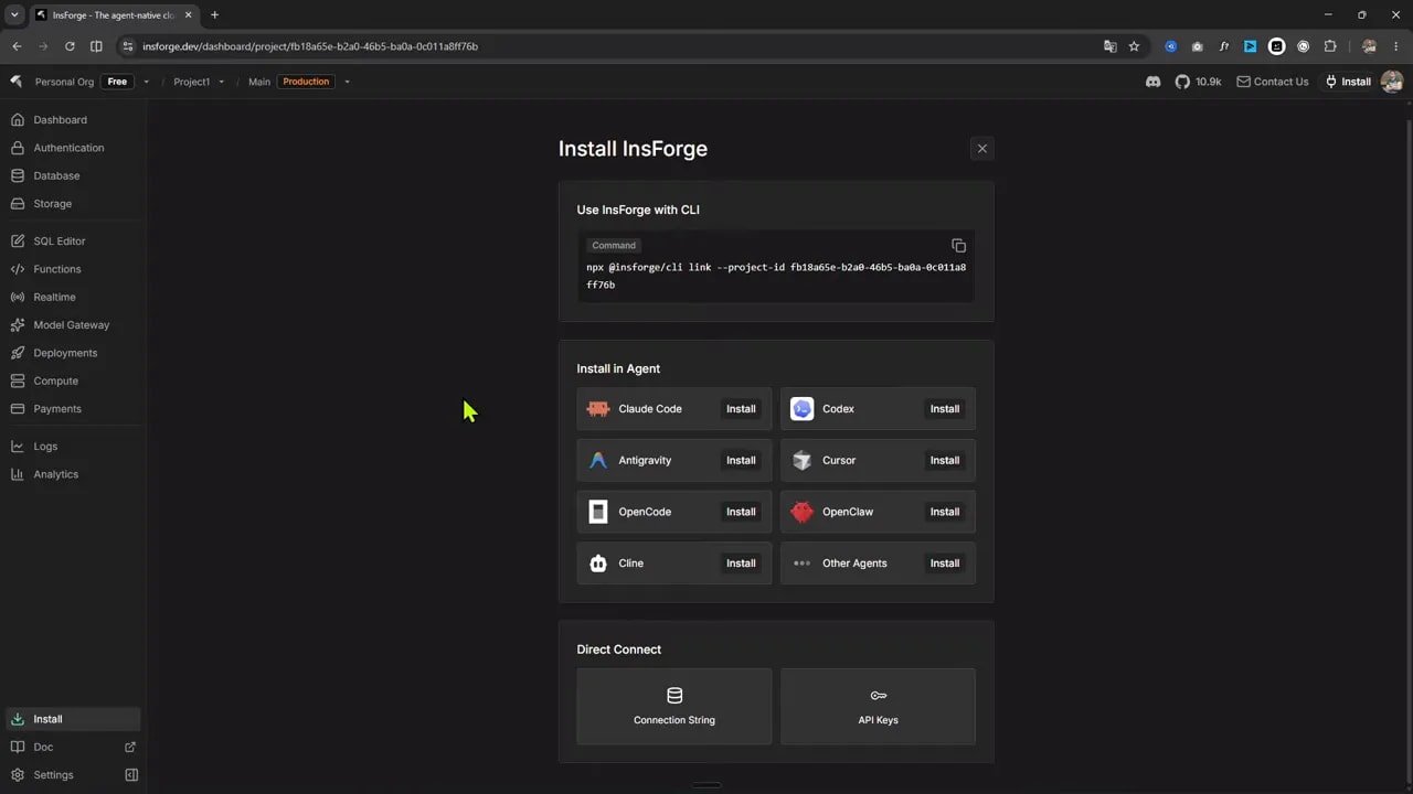 Si fuera tú, probaría InsForge como backend para tu próxima app