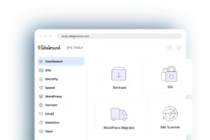 Panel Site Tools de SiteGround para administrar sitios web