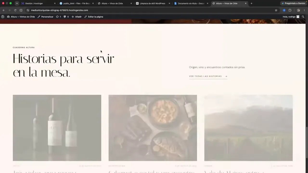 Creé un skill para pasar cualquier web a WordPress