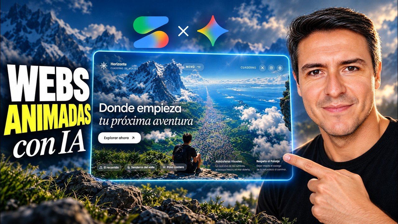Crea webs cinemáticas con IA: AI Studio, Gemini y ChatGPT paso a paso