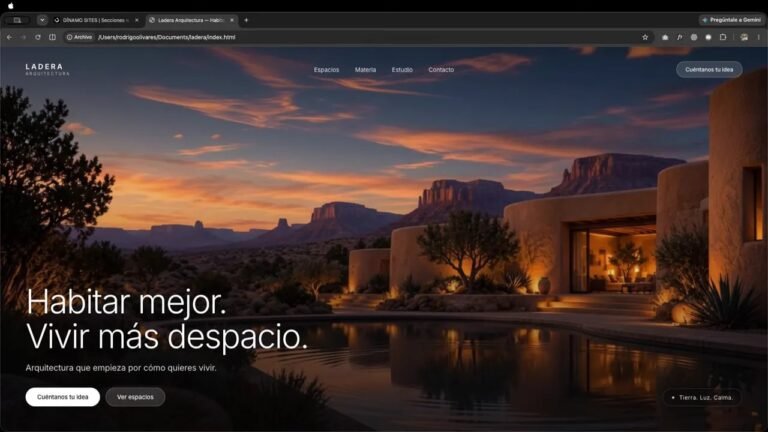 Portada de Ladera con una casa al atardecer y el título Habitar mejor. Vivir más despacio.